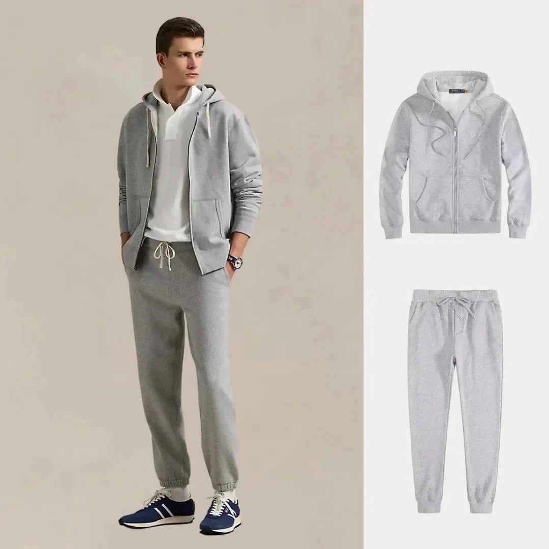 1 KAUFEN, 2 ERHALTEN – PREMIUM-FLEECE-SET URBAN COMFORT Adelstein GRAU S