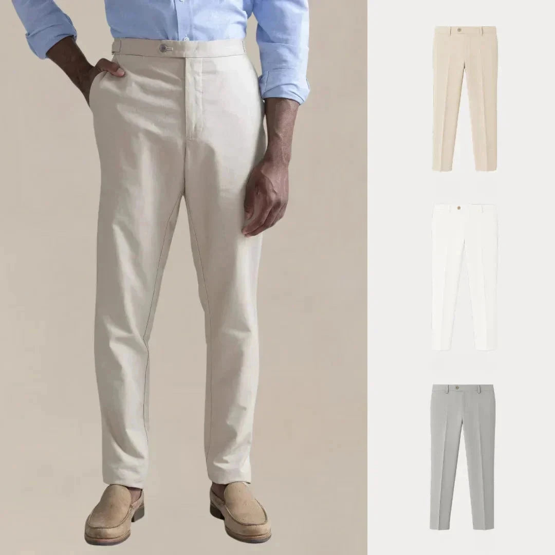 Kaufen Sie 1, erhalten Sie 3 – Comfort Line Chino-Hosen-Set Adelstein BEIGE • WEISS • GRAU S