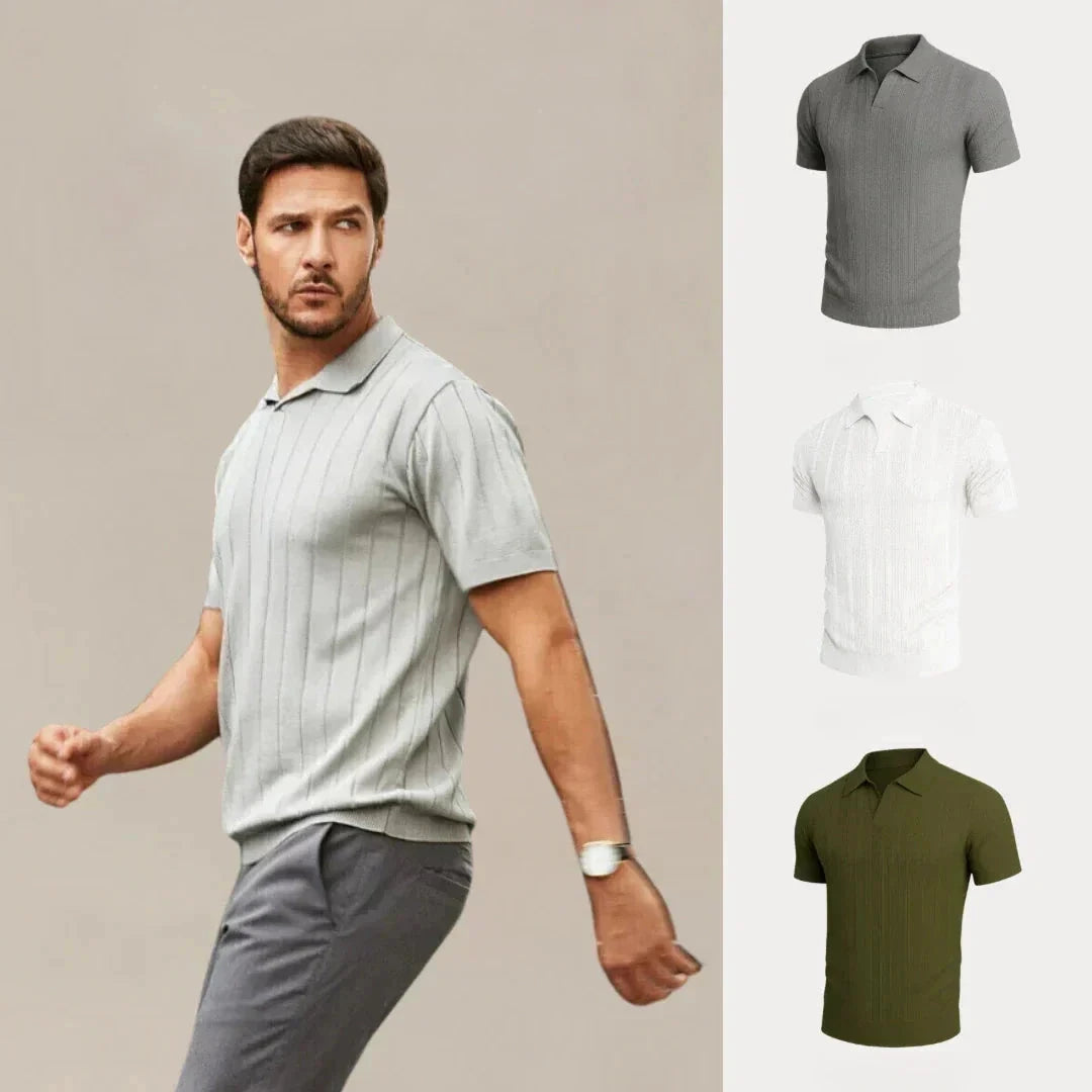 Kaufen Sie 1, erhalten Sie 3 – Premium Edition Strukturierte T-Shirts Set Adelstein GRAU • WEISS • GRÜN S