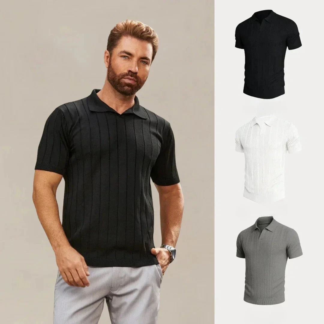 Kaufen Sie 1, erhalten Sie 3 – Premium Edition Strukturierte T-Shirts Set Adelstein SCHWARZ • WEISS • GRAU S