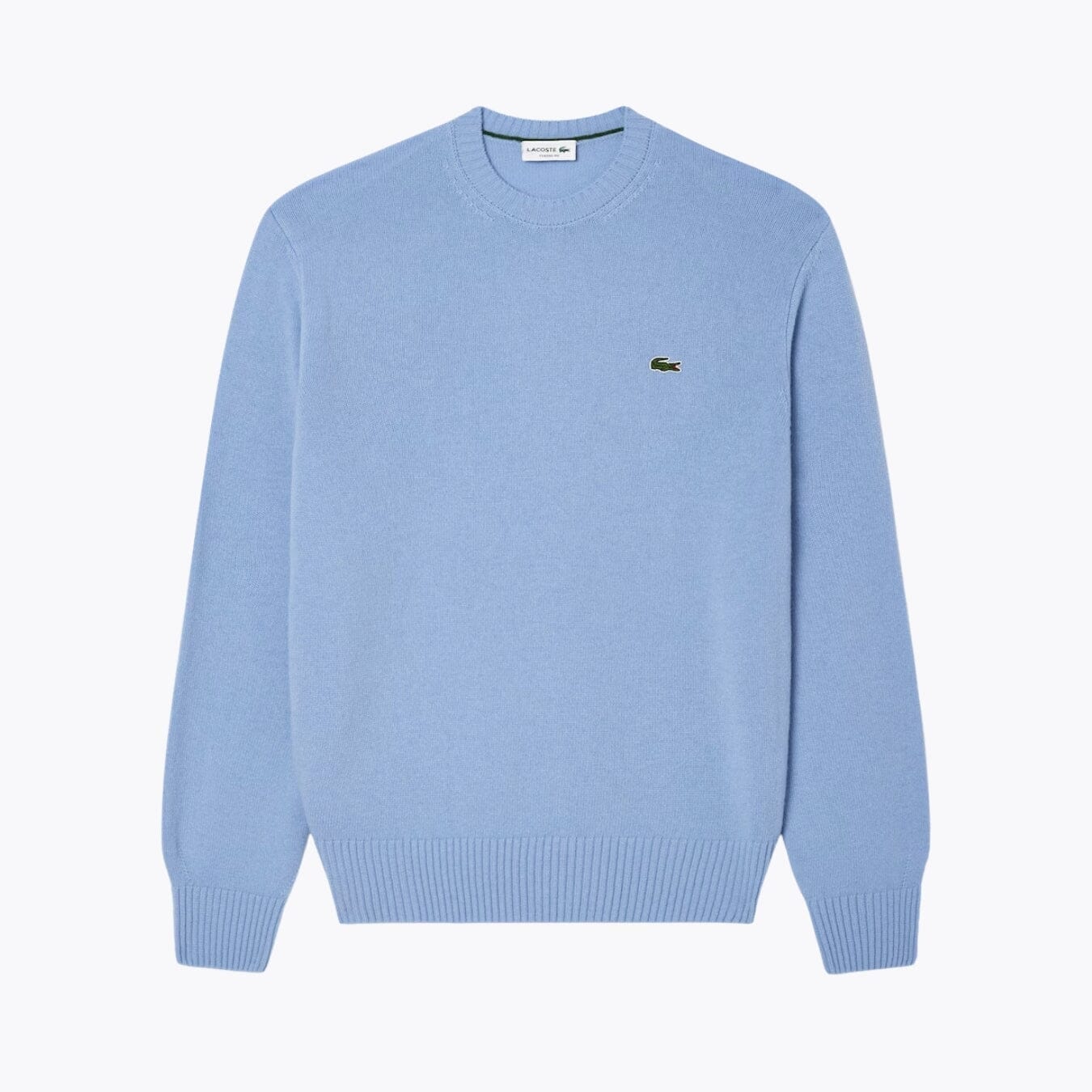 LC Carded Wool Crew Neck Sweater Lacoste Adelstein Pale blue S