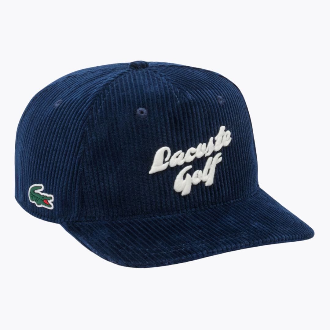 LC Embroidered Corduroy Golf Cap Lacoste Adelstein Midnight blue