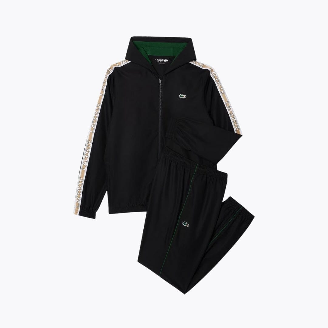 LC Logo Tennis Tracksuit Lacoste Adelstein Black S