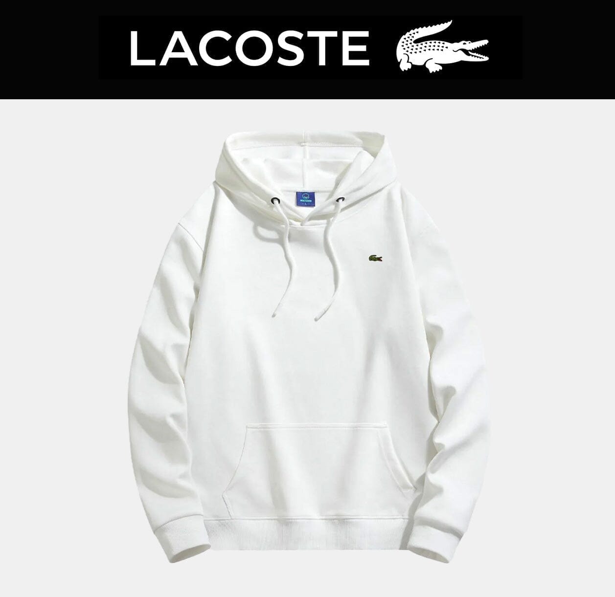 LC Men's Hoodie (Clearance) Lacoste Adelstein White S