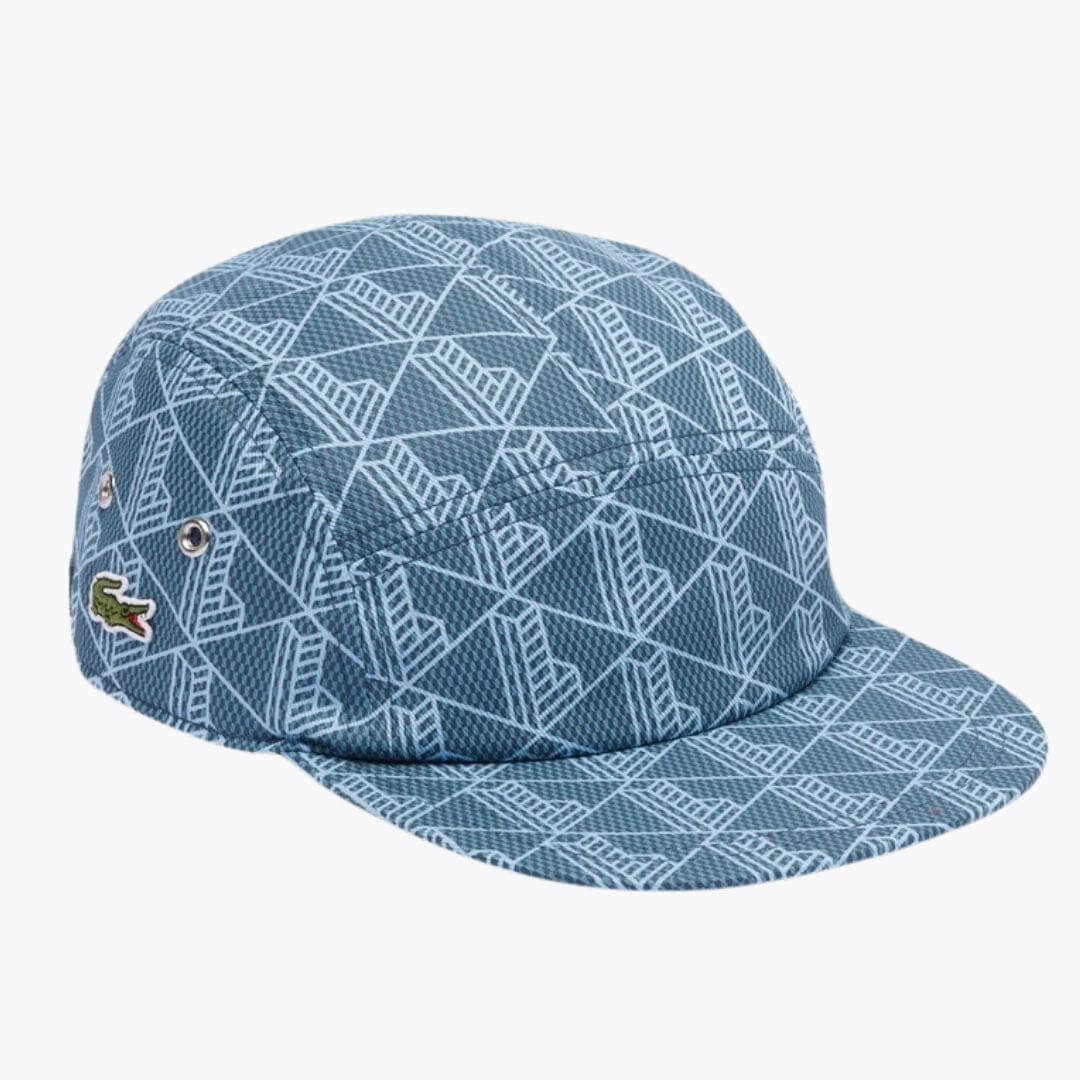 LC Printed Twill Jockey Cap Lacoste Adelstein Blue