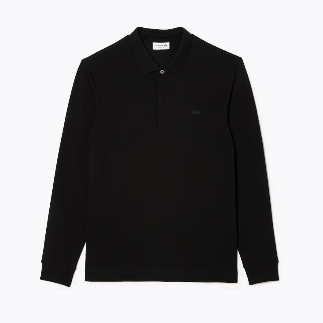 LC Regular Fit Paris Stretch Piqué Polo Shirt Lacoste Adelstein Black S