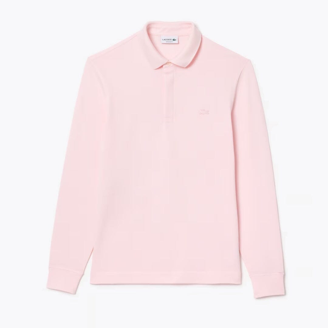 LC Regular Fit Paris Stretch Piqué Polo Shirt Lacoste Adelstein Pink S