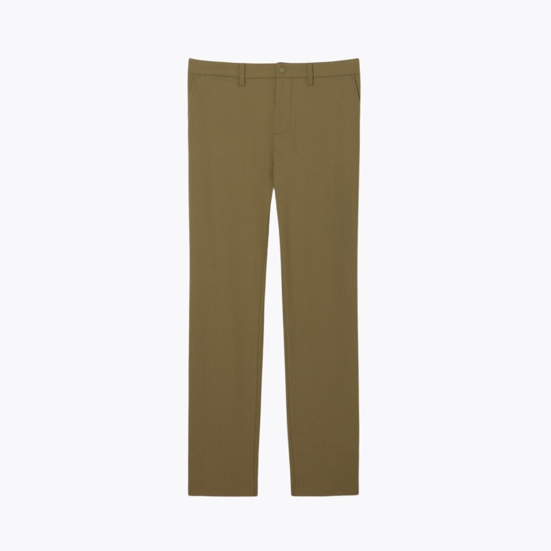 LC Slim Fit Stretch Commuter Pants Lacoste Adelstein Khaki green S