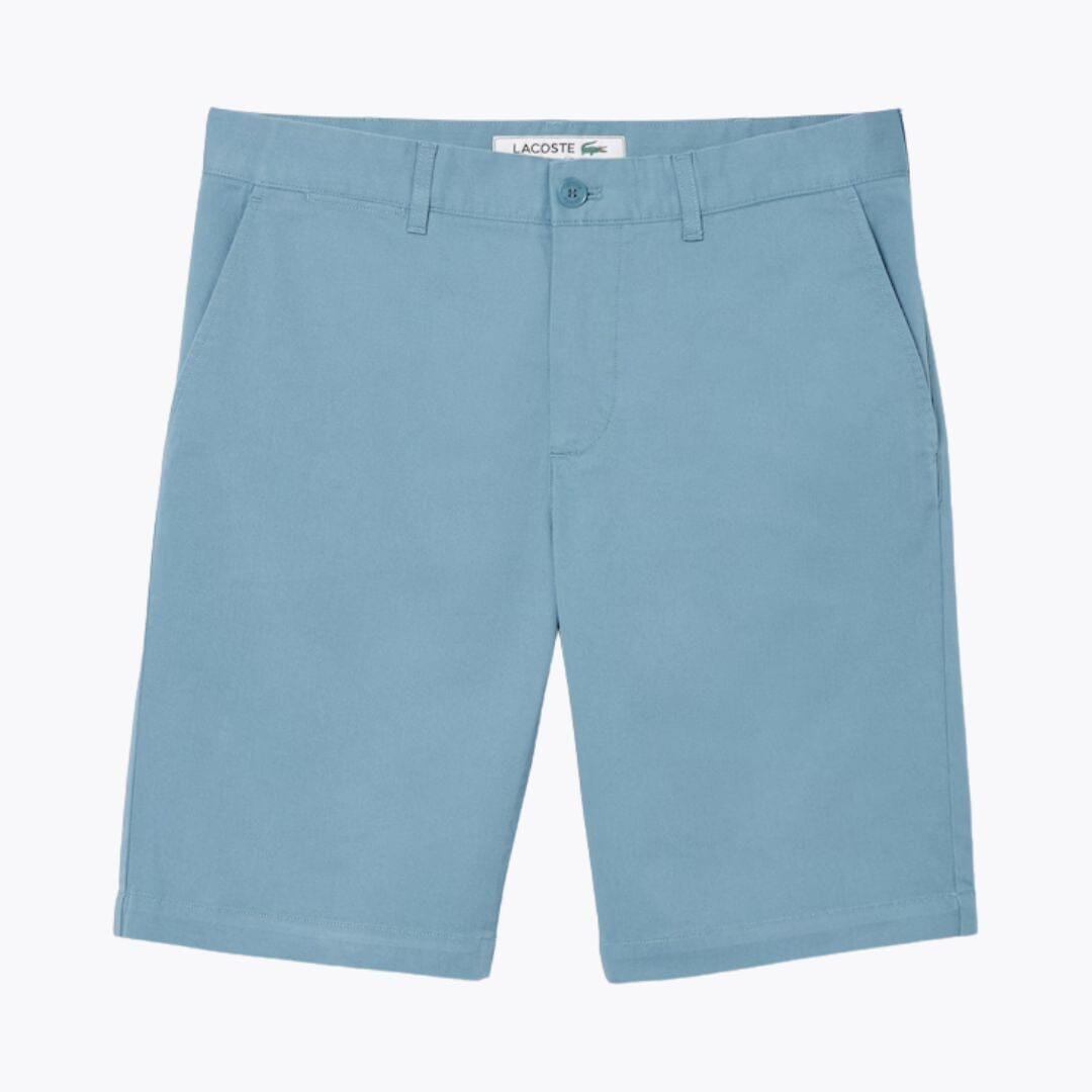 LC Slim Fit Stretch Cotton Chino Shorts Lacoste Adelstein Blue S