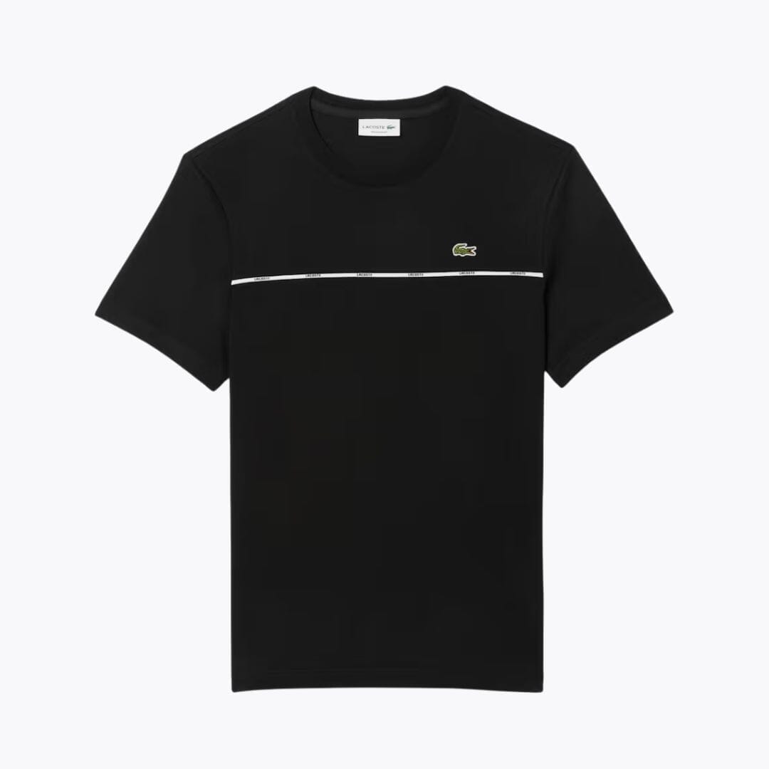 LC Trim Cotton Jersey T-shirt Lacoste Adelstein Black S