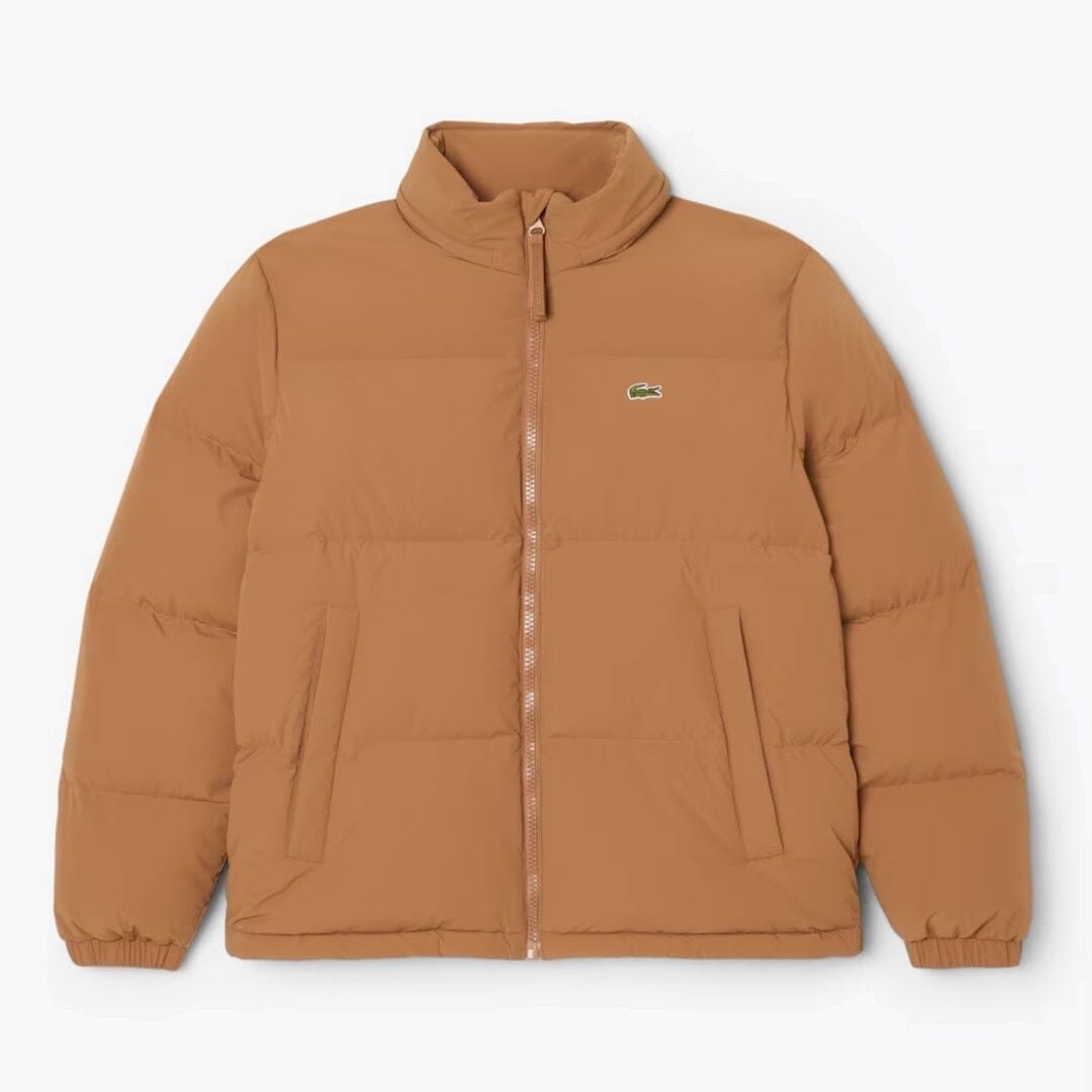 LC Water-Repellent Hooded Down Jacket Lacoste Adelstein Brown S