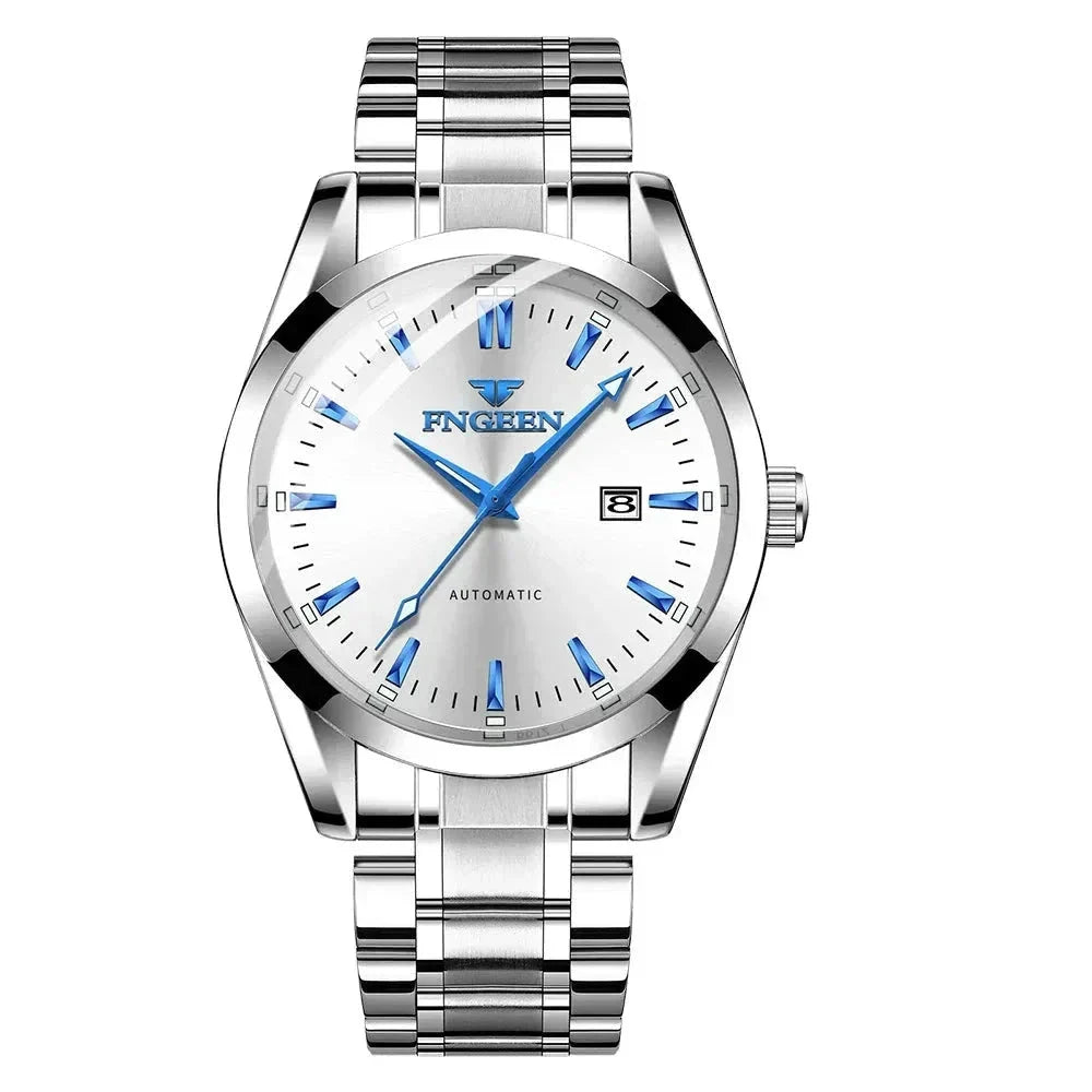 POEDAGAR Watch Essence Automatic Poedagar Adelstein Silver White