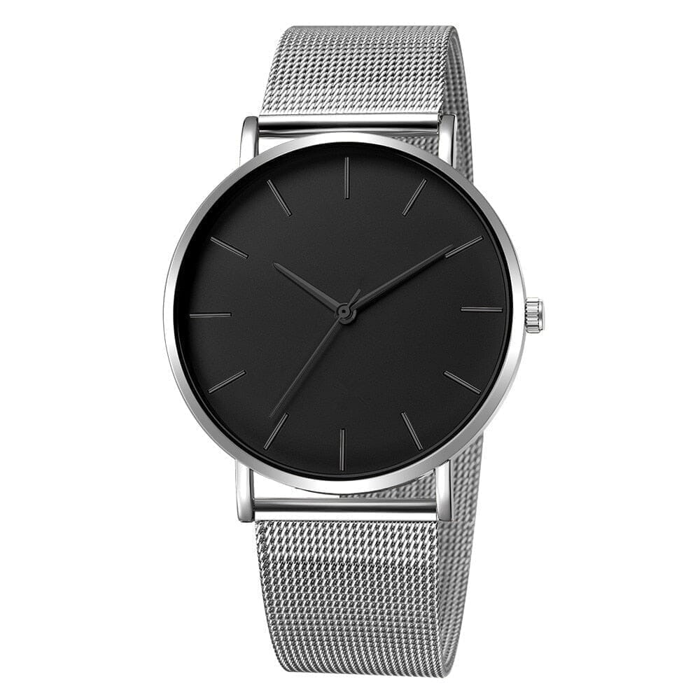 POEDAGAR Watch Monaco Poedagar Adelstein Minimalist Silver