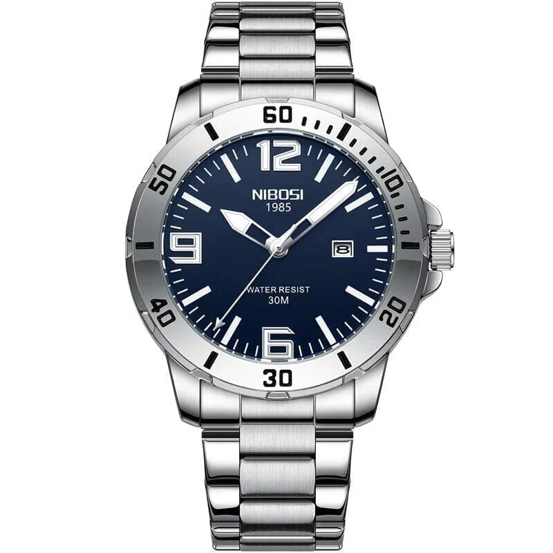 POEDAGAR Watch Nibosi Poedagar Adelstein Blue Silver