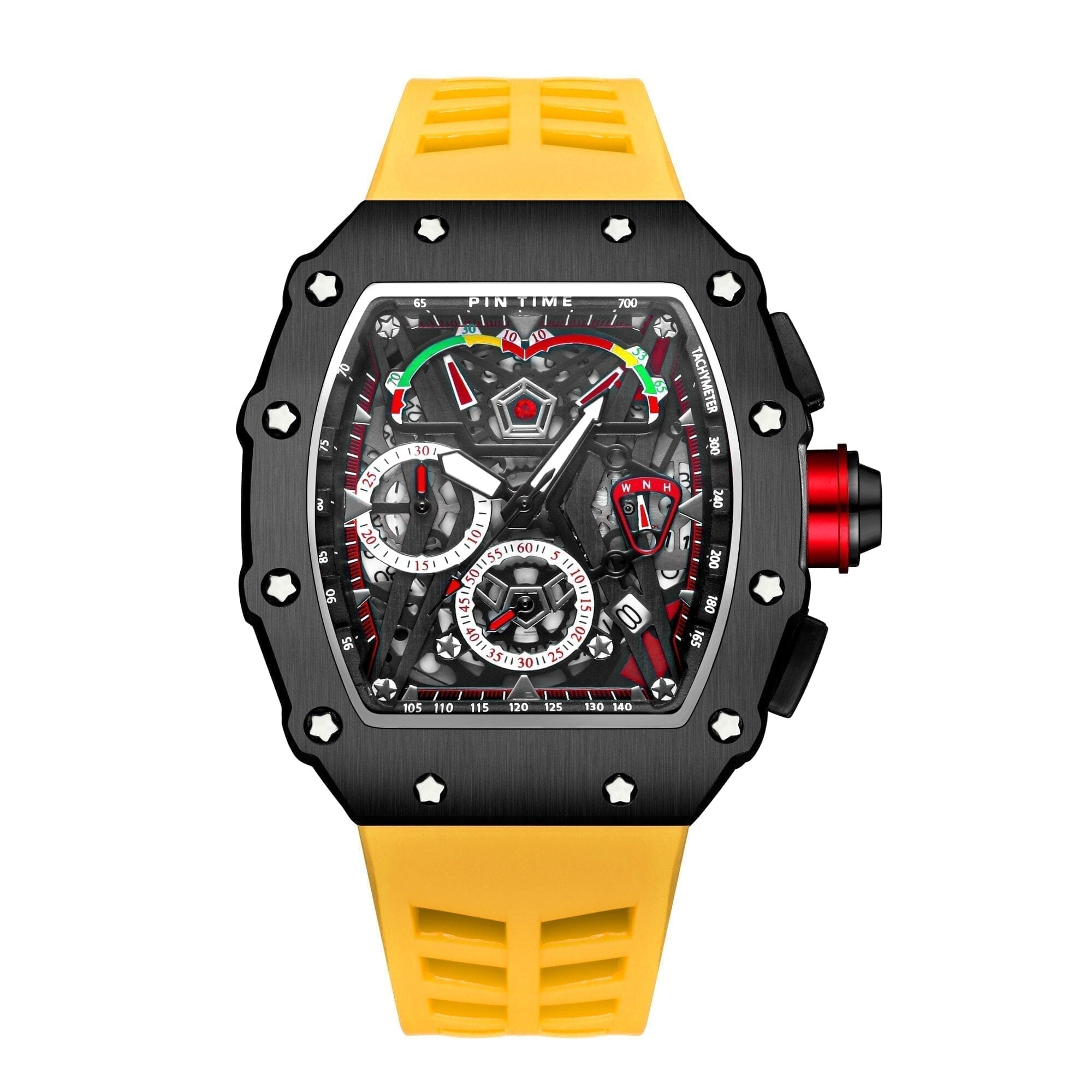 POEDAGAR Watch Pintime 42mm Poedagar Adelstein Yellow