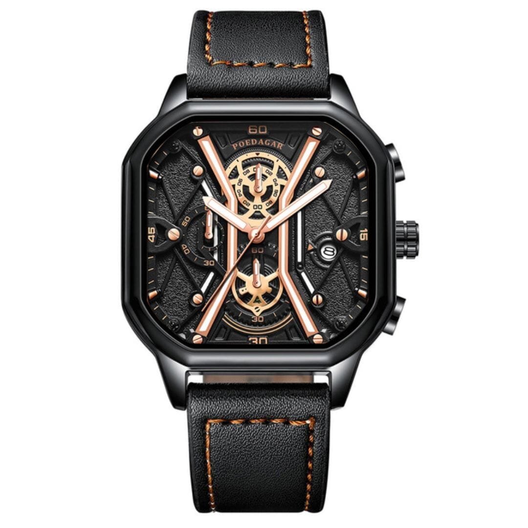 POEDAGAR Watch Regal Elegance Poedagar Adelstein Regal Black Gold