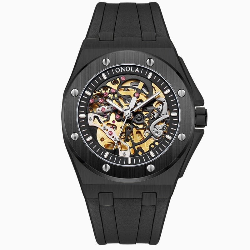 POEDAGAR Watch Skeleton Oak Poedagar Adelstein Panter