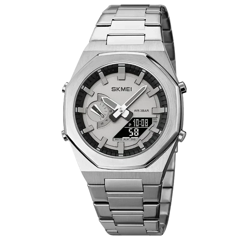 POEDAGAR Watch SKMEI Pro Poedagar Adelstein Silver