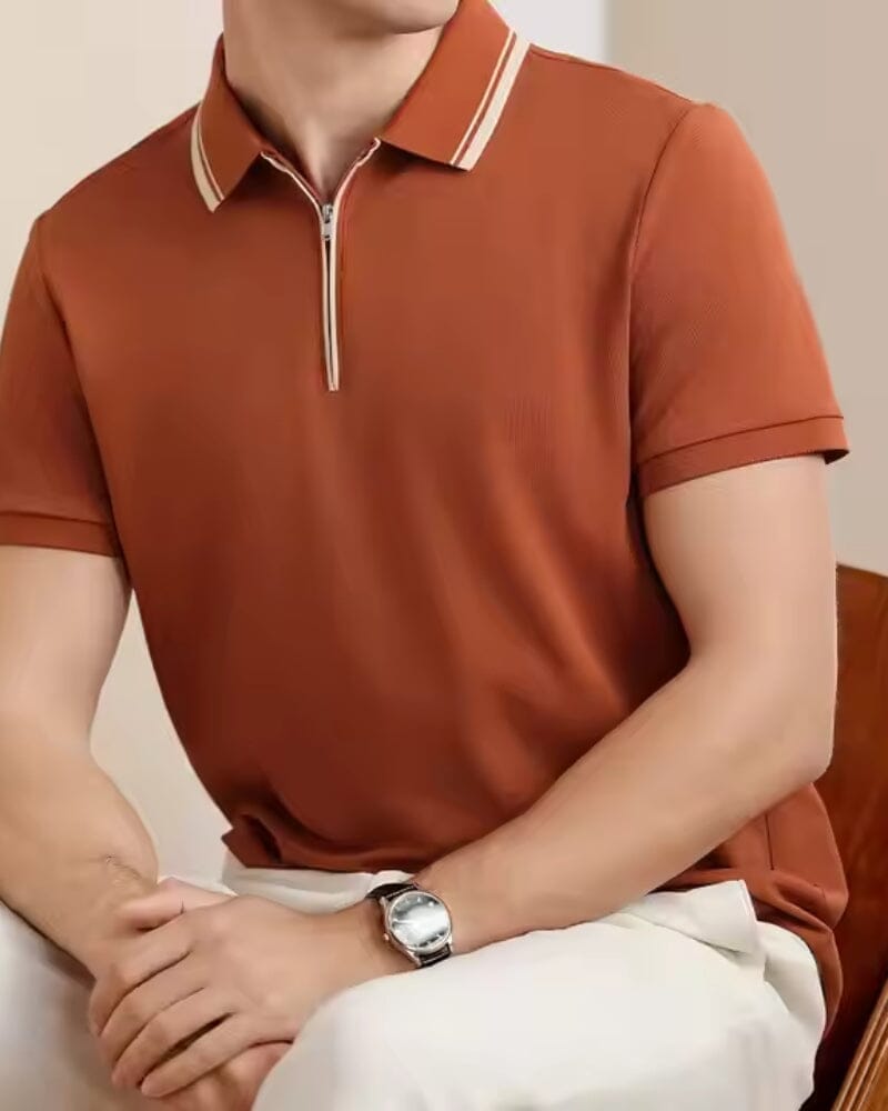 Ridgeway Zip Polo Adelstein