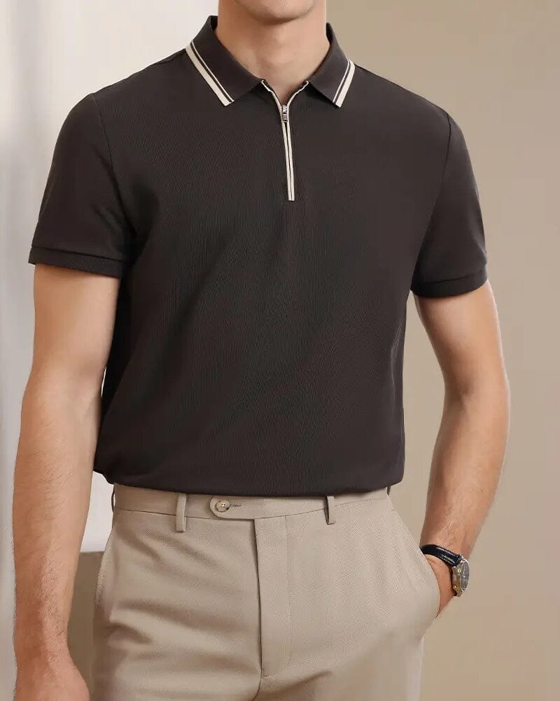 Ridgeway Zip Polo Adelstein