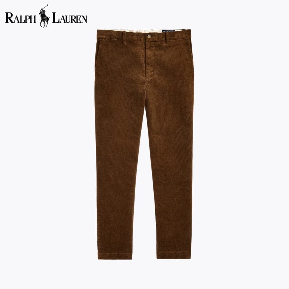 RL Andover Slim Fit Stretch Corduroy Pant Ralph Lauren Adelstein Modern Traveler Tan 28