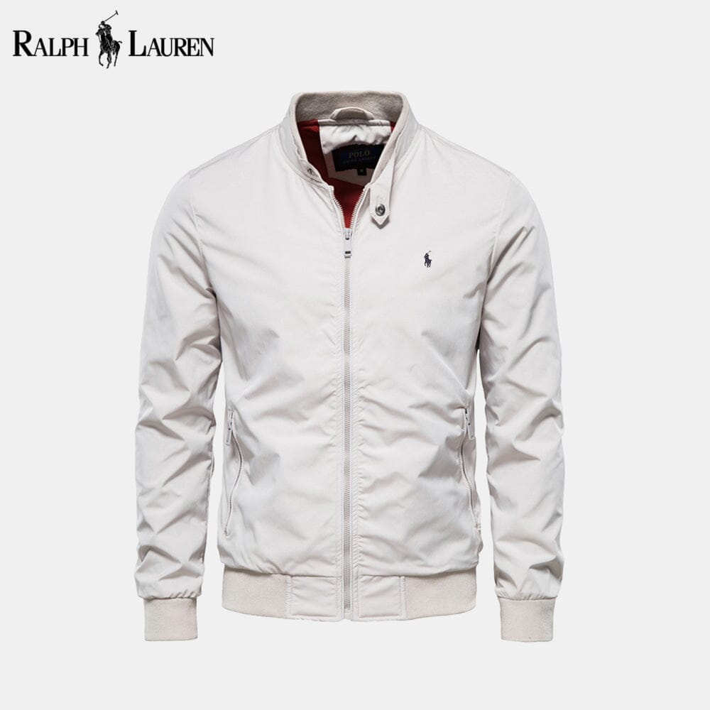 RL Bomber Classic Bomber Jacket Ralph Lauren Adelstein White S