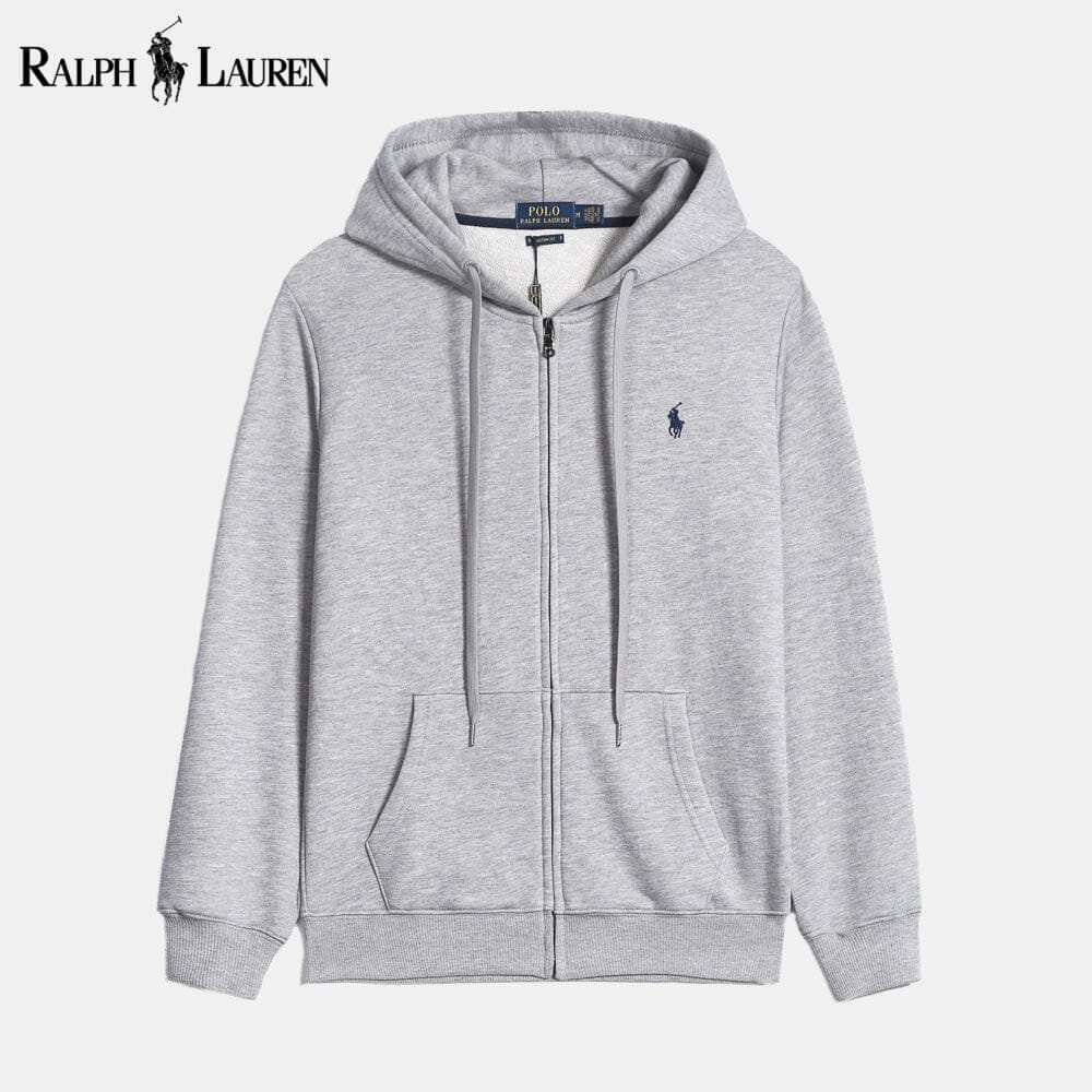 RL Classic Essential Cotton Hoodie Ralph Lauren Adelstein Grey S