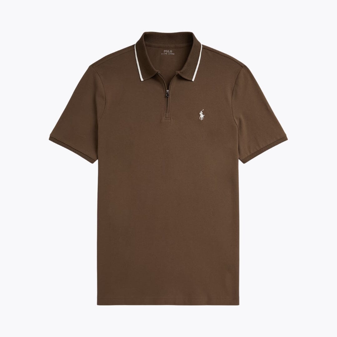 RL Classic Fit Stretch Mesh Polo Shirt Ralph Lauren Adelstein Chestnut S