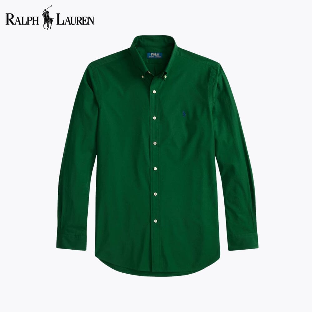 RL Classic Fit Stretch Poplin Shirt Ralph Lauren Adelstein Green S