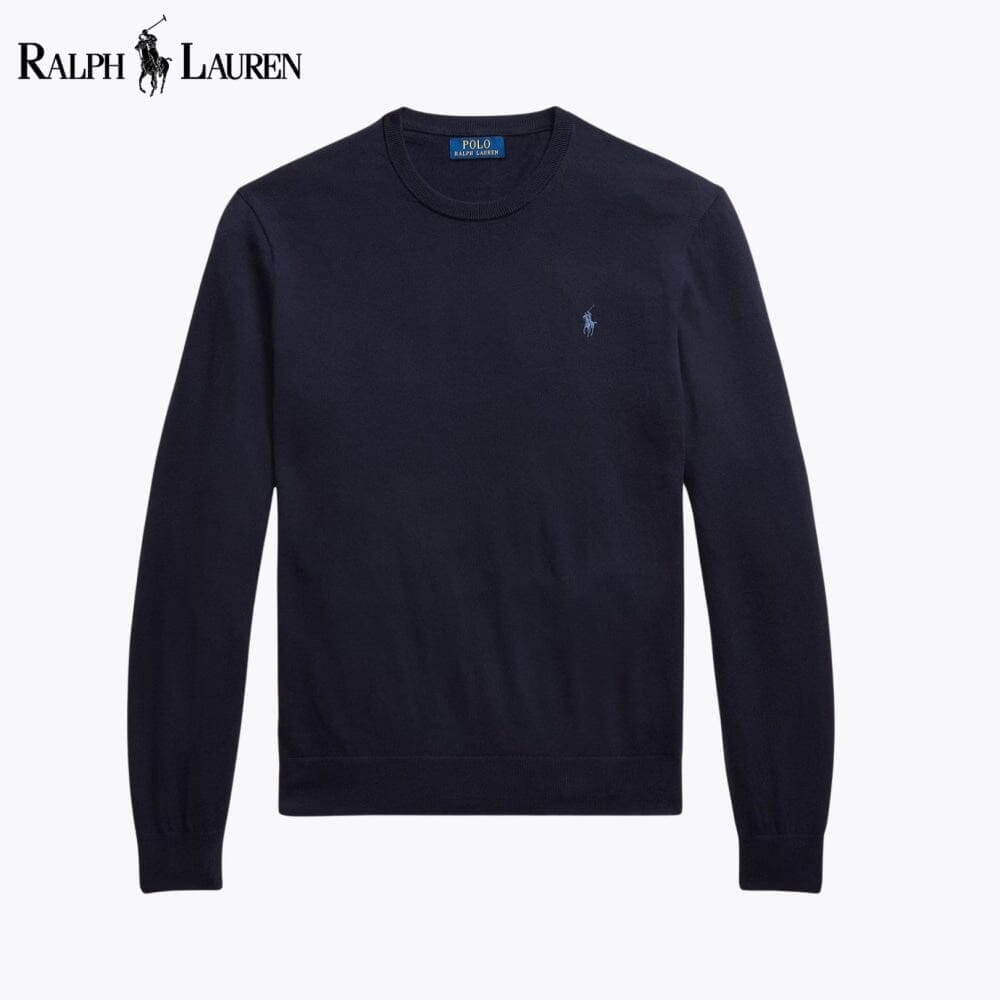 RL Cotton-Cashmere Crewneck Jumper Ralph Lauren Adelstein Blue Navy S