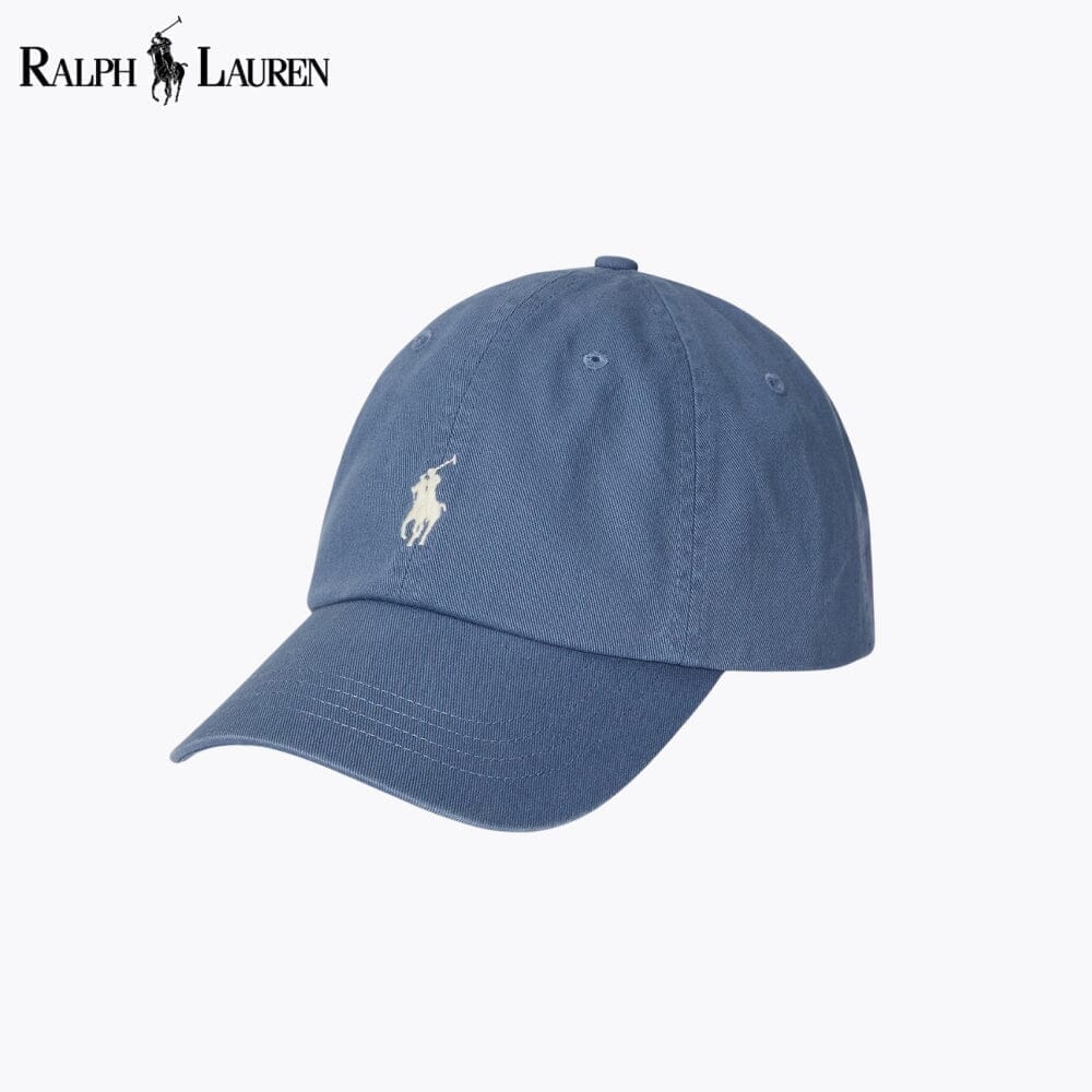 RL Cotton Chino Ball Cap Ralph Lauren Adelstein Capri Blue