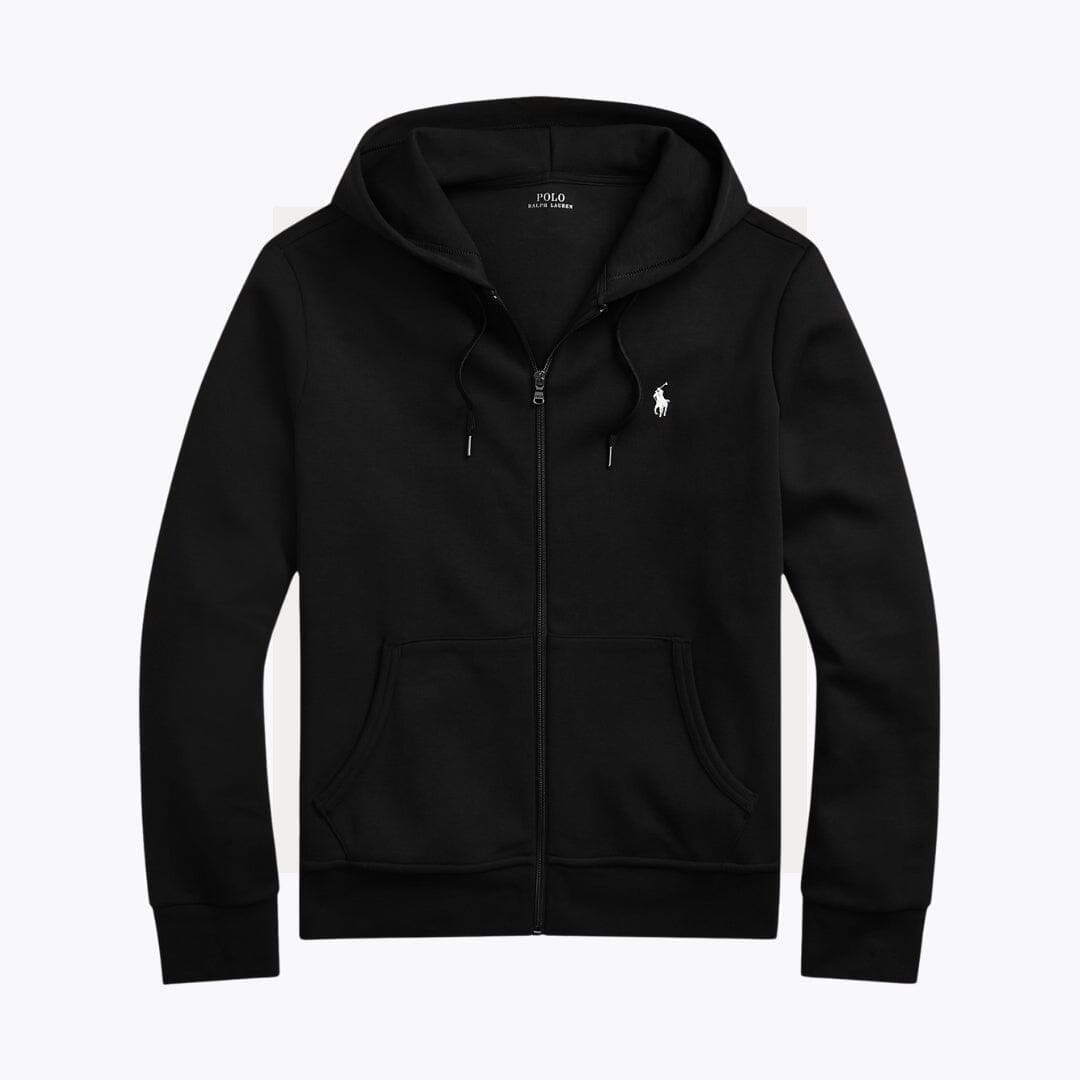 RL Double-Knit Full-Zip Hoodie Ralph Lauren Adelstein Black S