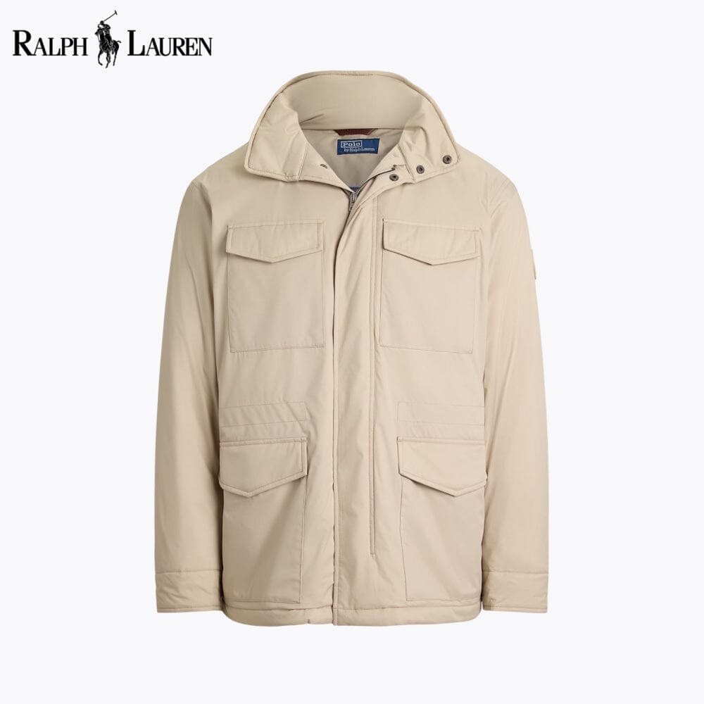 RL Gabardine Hooded Field Jacket Ralph Lauren Adelstein Classic Stone S