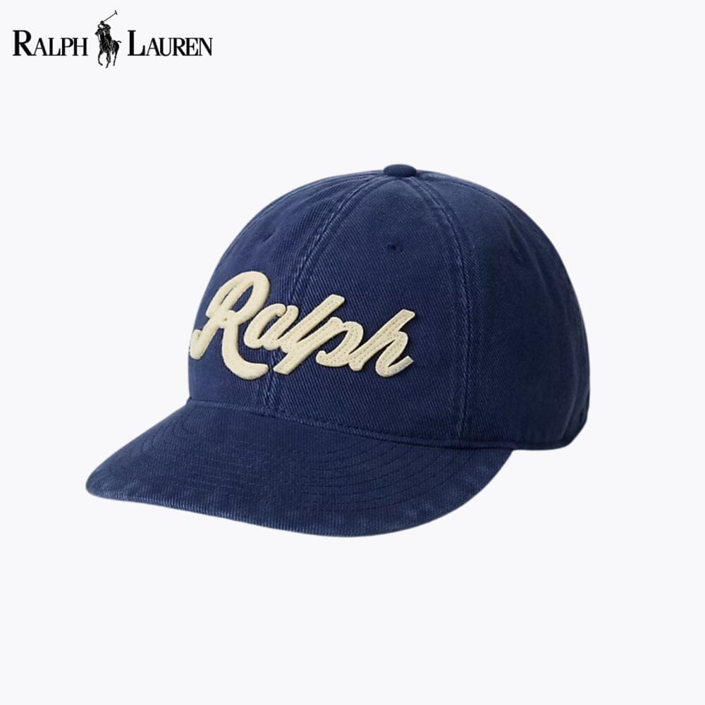 RL Logo Twill Ball Cap Ralph Lauren Adelstein Newport Navy
