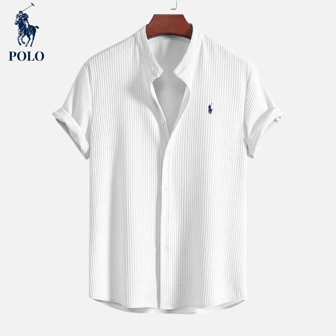 RL Polo Hampton Collar Shirt Ralph Lauren Adelstein White S