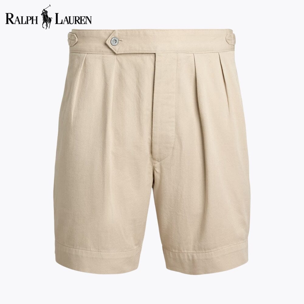 RL Relaxed Fit Pleated Twill Short Ralph Lauren Adelstein Khaki 28