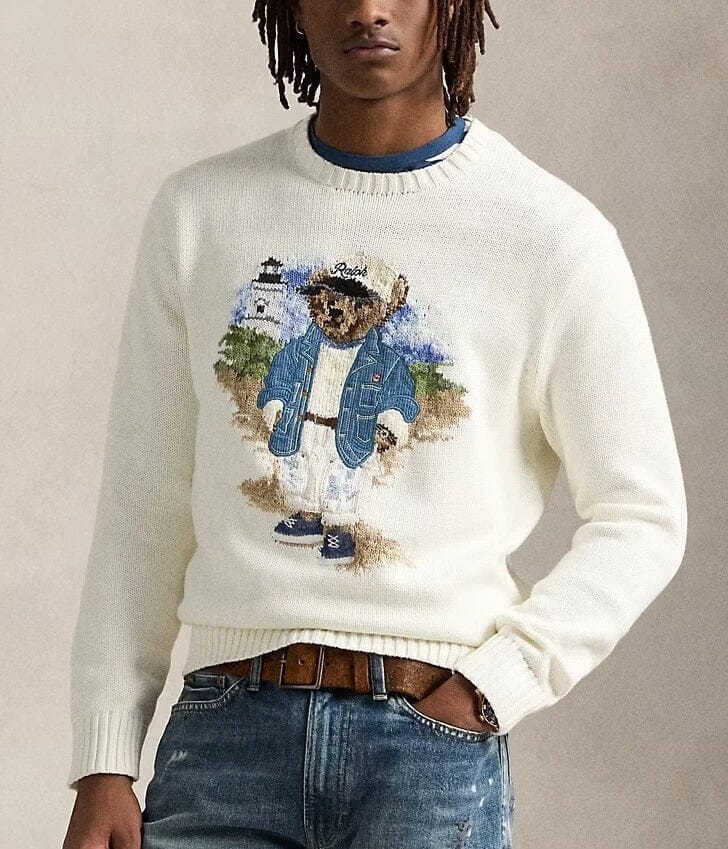 RL Sweater | Blue Polo Bear Ralph Lauren Adelstein