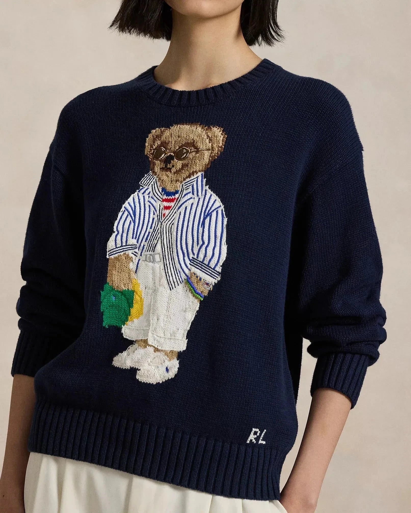 RL Sweater | Navy Blue Polo Bear Ralph Lauren Adelstein