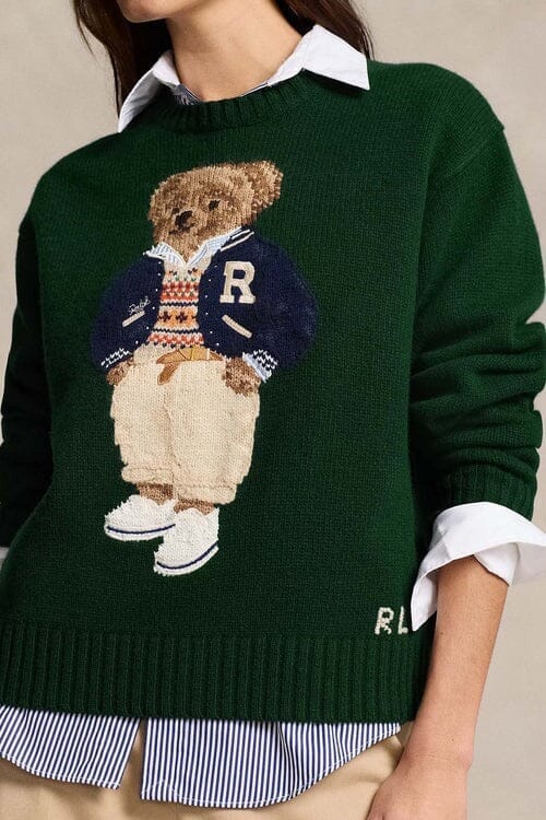 RL Sweater | Polo Bear Green Ralph Lauren Adelstein