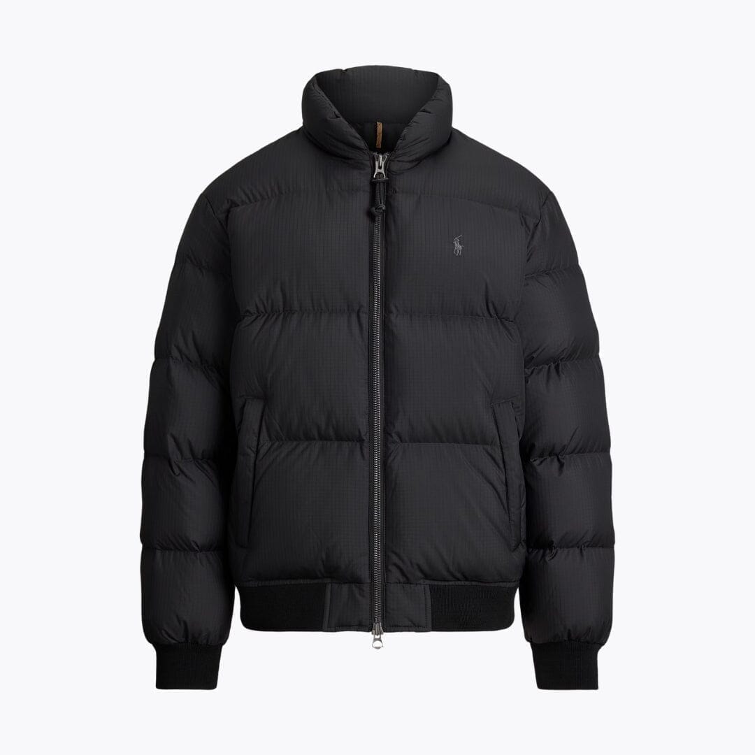 RL Textured Ripstop Down Jacket Ralph Lauren Adelstein Polo Black S