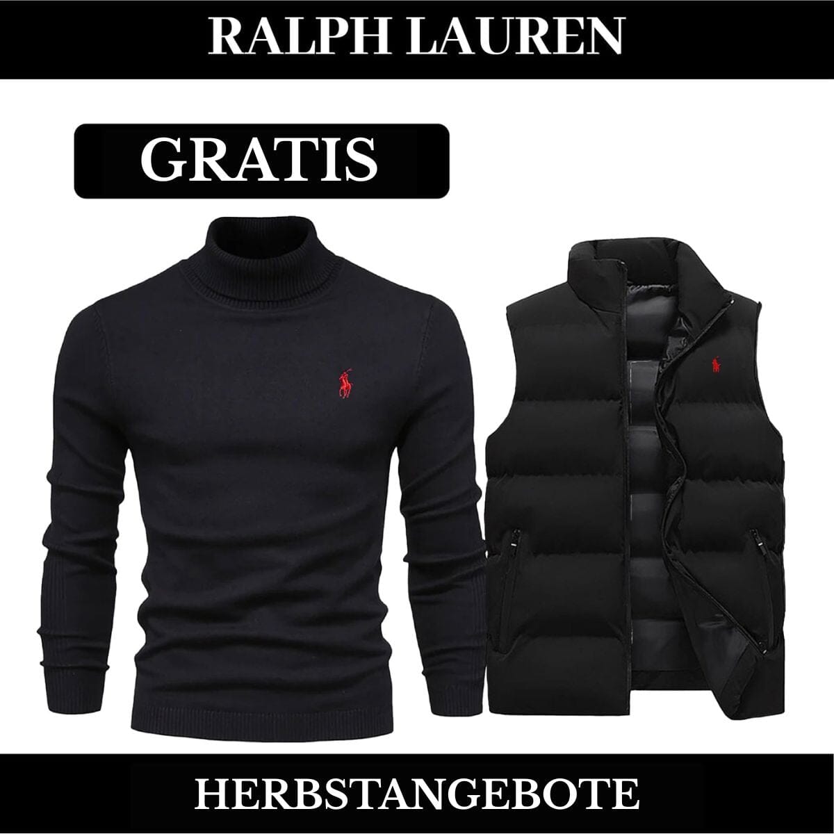 RL Weste + Gratis-Pullover (LAGERRÄUMUNG) Ralph Lauren Adelstein