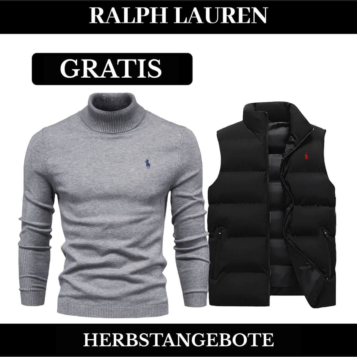 RL Weste + Gratis-Pullover (LAGERRÄUMUNG) Ralph Lauren Adelstein