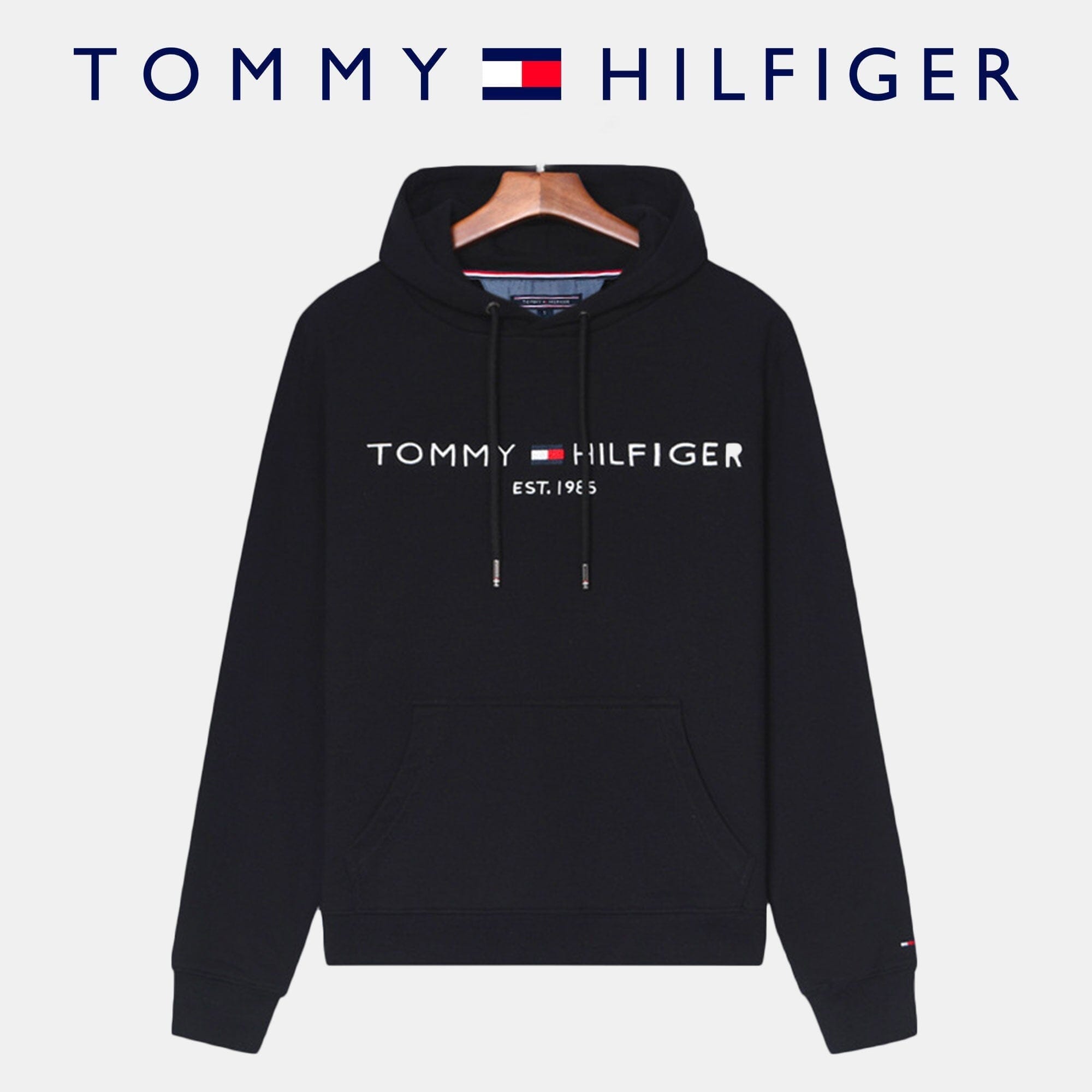 TH Men's Hoodie (Clearance) Tommy Hilfiger Adelstein Black M