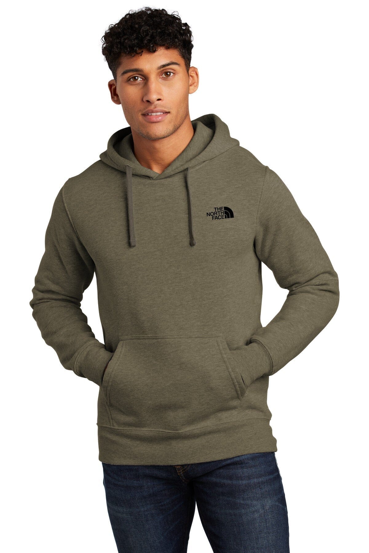 TNF Chest Logo Pullover Hoodie The North Face Adelstein New Taupe Green Heather S