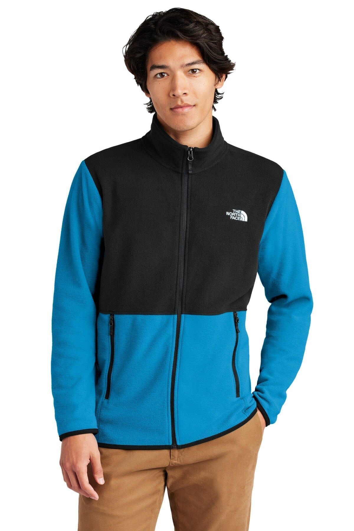TNF Glacier Full-Zip Fleece Jacket The North Face Adelstein Hero Blue/ TNF Black S