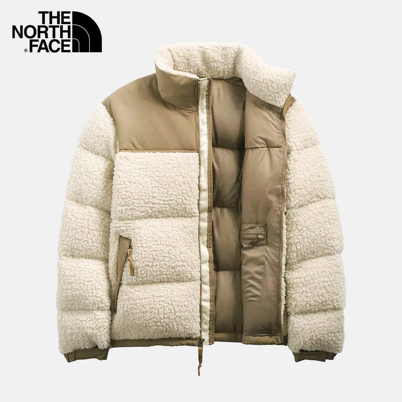 TNF Men's Sherpa Jacket (New) The North Face Adelstein Beige M