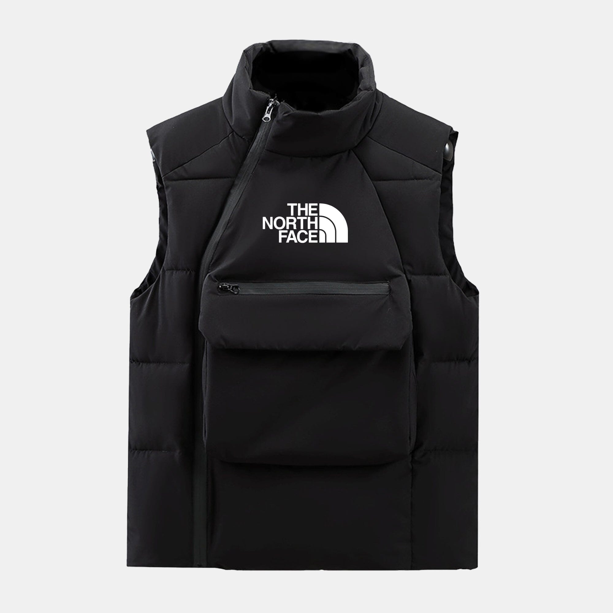 TNF Quilted Wool-Blend Cable-Knit Knit Sweater The North Face Adelstein Black S