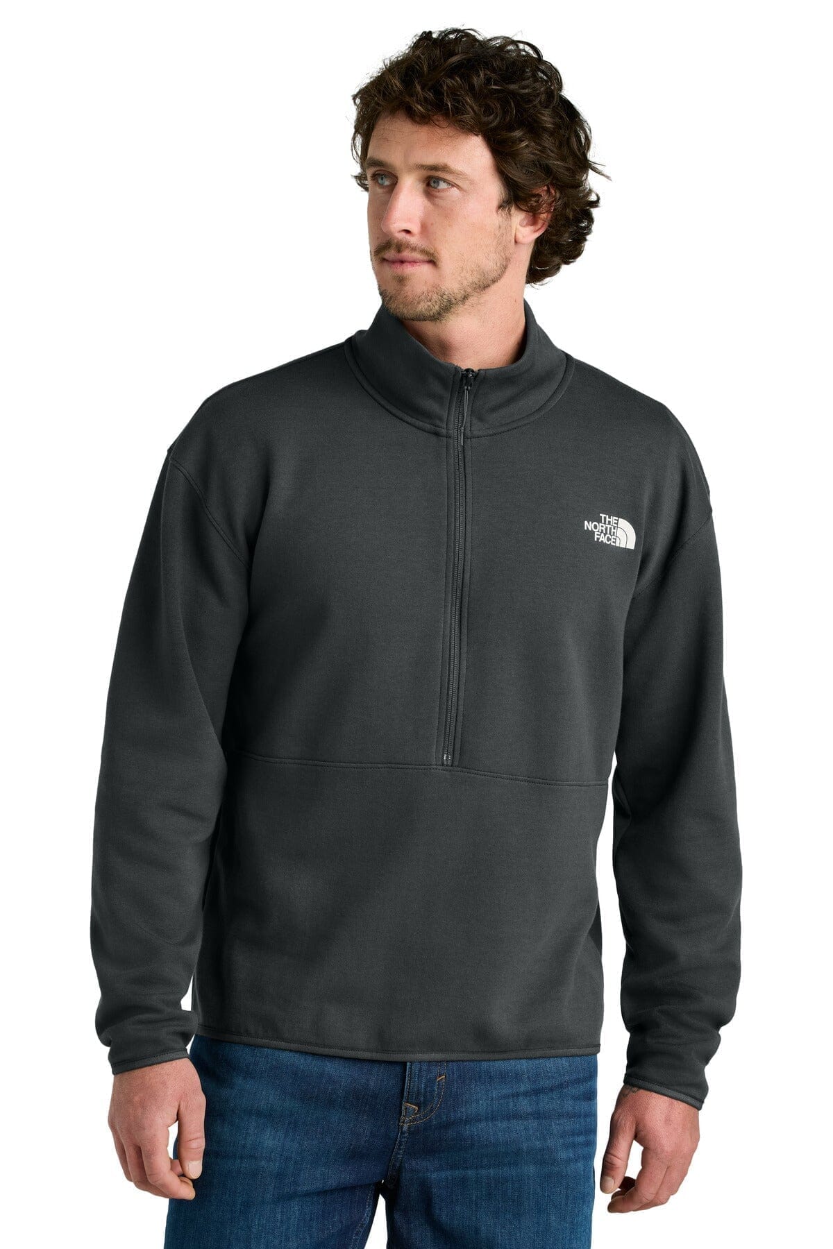 TNF Sleeve Logo Pullover Hoodie The North Face Adelstein Asphalt Grey S