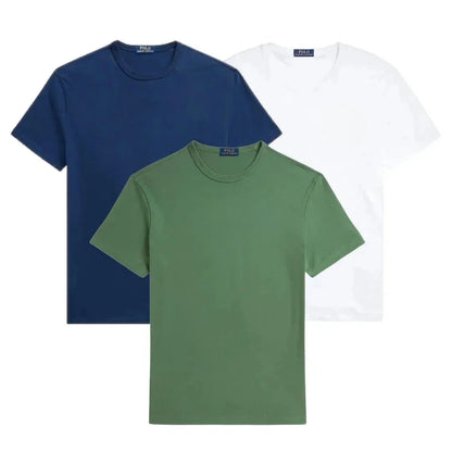 3er-Pack – Slim-Fit-Baumwoll-T-Shirts für Herren Adelstein 