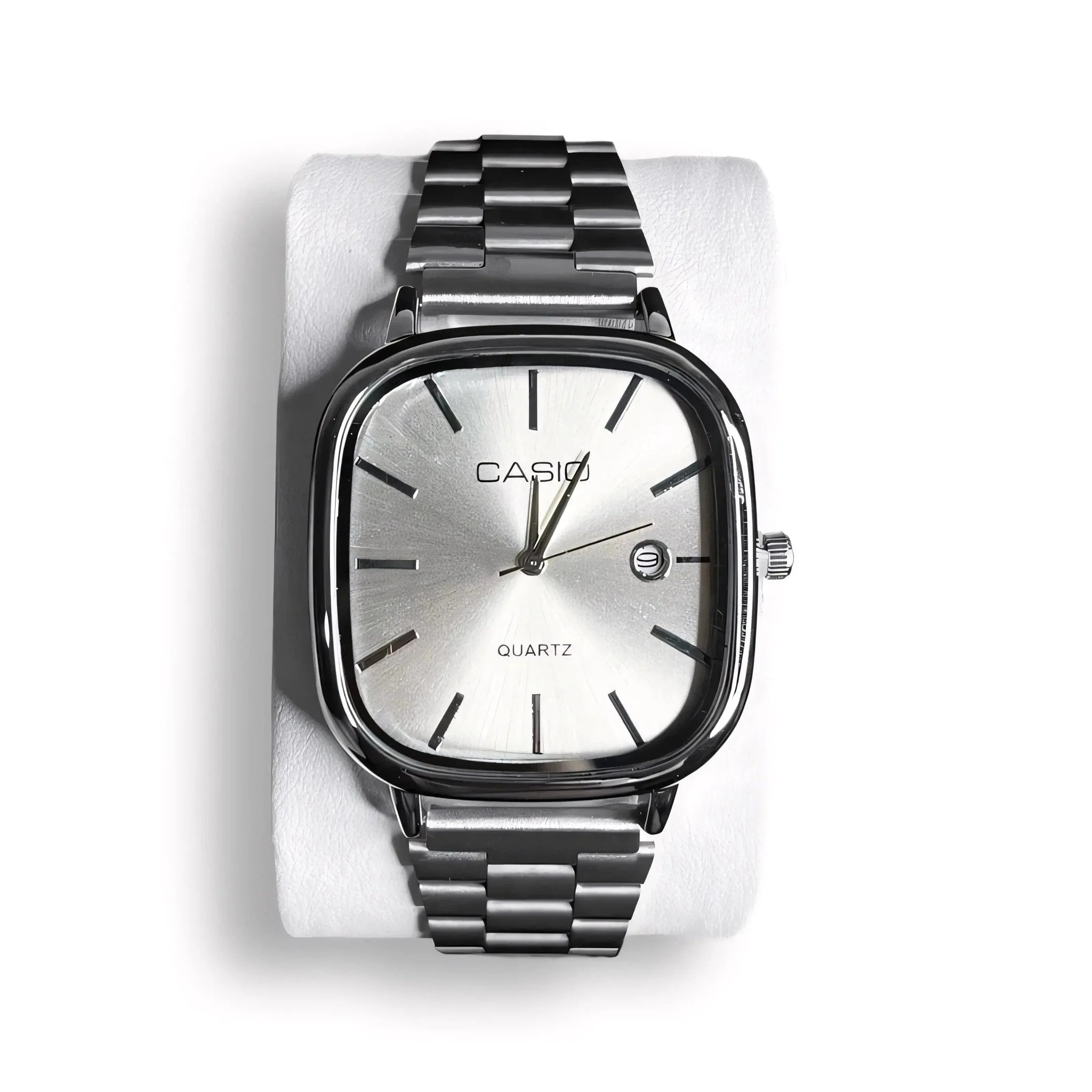 C A S I O Luxurious 36mm Watch - Water Resistant | Transferred steel Relógio CASIO Luxurious 36mm - Unissex Resistente à água | Aço Inoxidável Adelstein Silver 